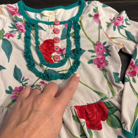 Matilda Jane Make Believe Woodland Wonders Dress Girls Size 4 Retired Floral - Picture 6 of 7